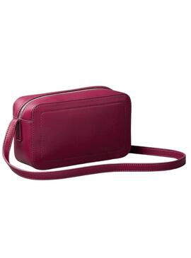 Borsa Calvin Klein Jeans Bold Camera bordeaux per donna