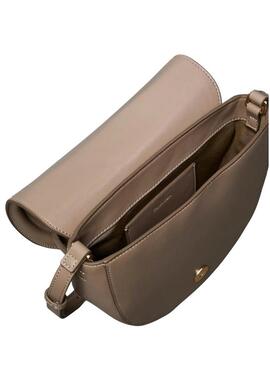 Borsa Calvin Klein Jeans Bold Saddle beige per donna