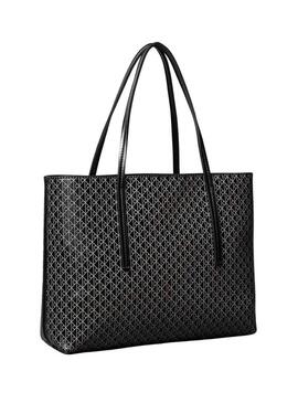Borsa Calvin Klein Jeans Emblem nera per donna