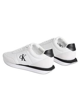 Sneakers Calvin Klein Jeans Retro Runner bianche da donna.