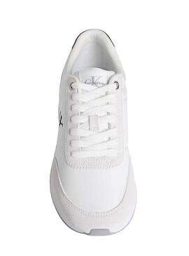 Sneakers Calvin Klein Jeans Retro Runner bianche da donna.