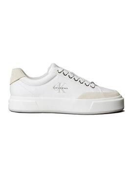 Sneakers Calvin Klein Jeans Basket bianche da donna.
