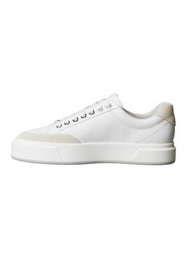 Sneakers Calvin Klein Jeans Basket bianche da donna.