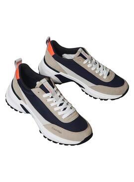 Scarpa Calvin Klein Jeans Trailblazer blu e grigie per uomo