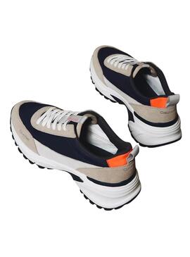 Scarpa Calvin Klein Jeans Trailblazer blu e grigie per uomo