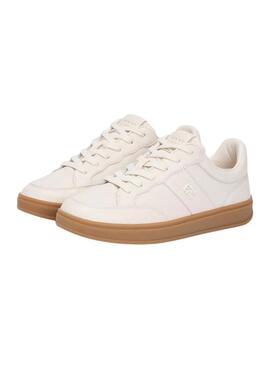 Scarpe Tommy Hilfiger The Heritage Court beige per donna