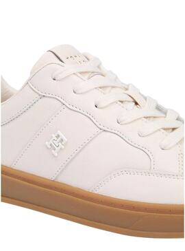 Scarpe Tommy Hilfiger The Heritage Court beige per donna