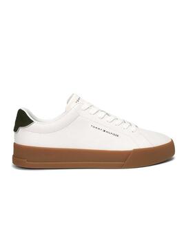 Scarpe da ginnastica Tommy Hilfiger Court bianche e verdi per uomo