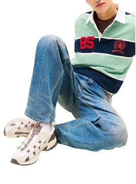 Scarpe Tommy Jeans Outdoor runner beige e grigie per uomo