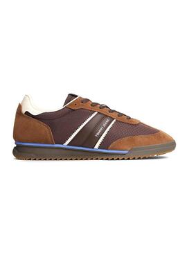 Sneakers Tommy Jeans Retro Runner marrone per uomo.