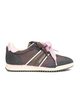 Scarpe da ginnastica Tommy Jeans Low Profile Runner marrone per donna