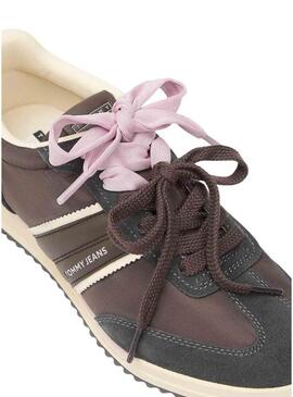Scarpe da ginnastica Tommy Jeans Low Profile Runner marrone per donna