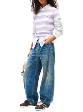 Scarpe da ginnastica Tommy Jeans Low Profile Runner marrone per donna