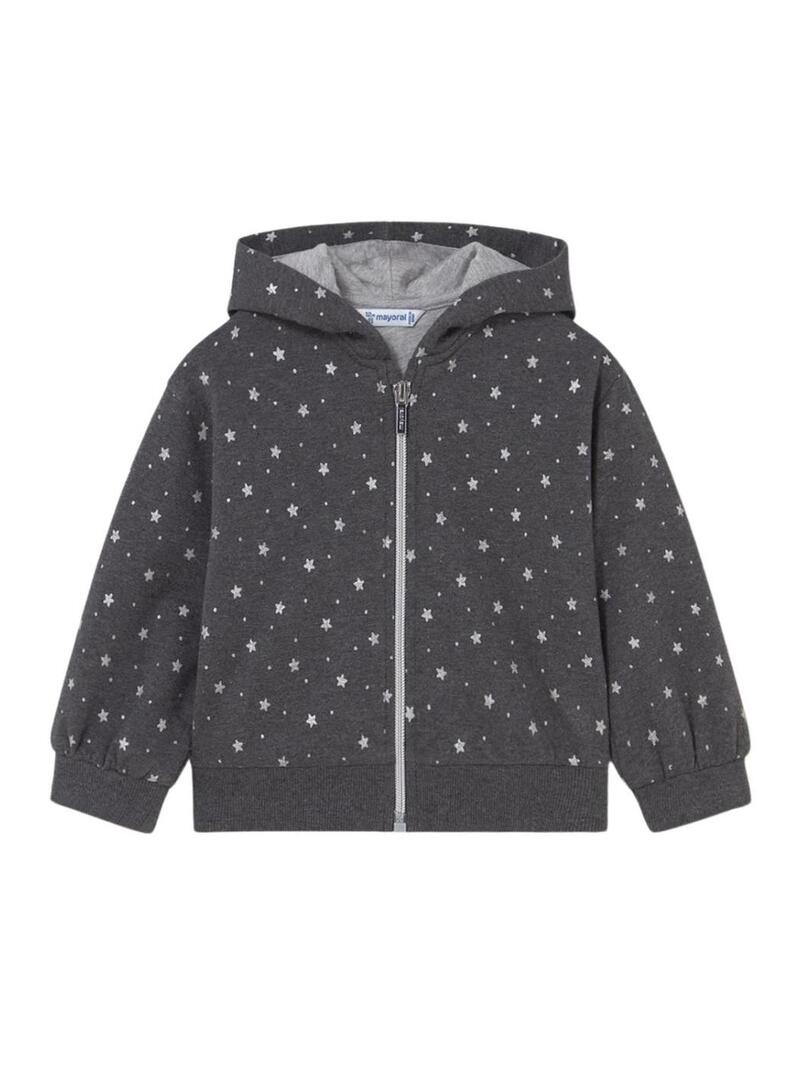 Tuta sportiva a tre pezzi Mayoral stelle grigie per neonato.