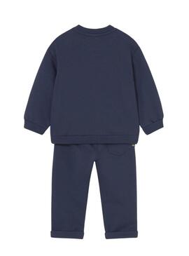 Tuta due pezzi Mayoral con orsetto blu navy per bambini
