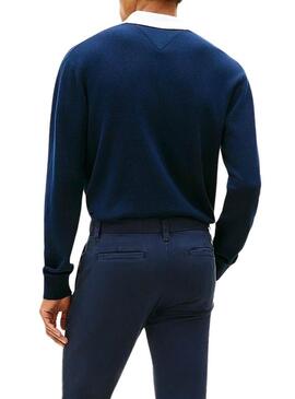 Pantaloni Tommy Jeans Scanton chino blu per uomo.