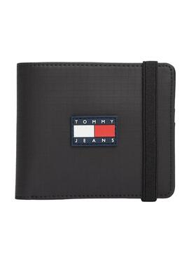 Portafoglio Tommy Jeans Daily Tech nero per uomo