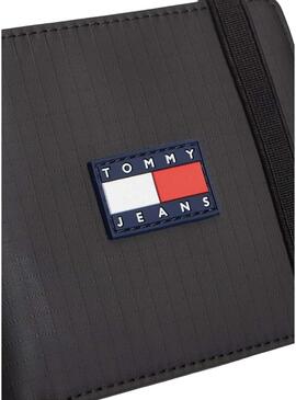Portafoglio Tommy Jeans Daily Tech nero per uomo