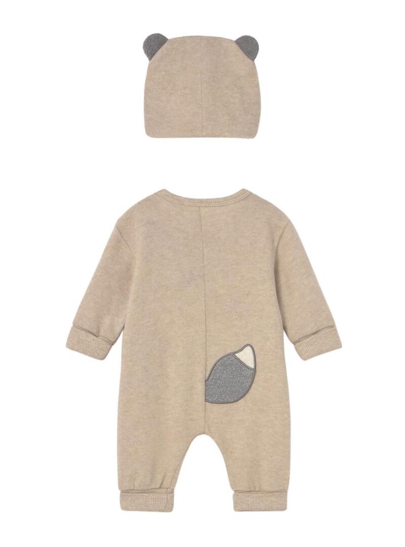 Set tutina Mayoral con cappello beige per bambino