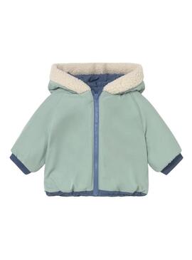 Giaccone reversibile Mayoral blu laguna per bambino