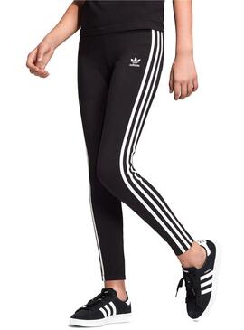 Leggings Adidas 3Stripes neri Bambina