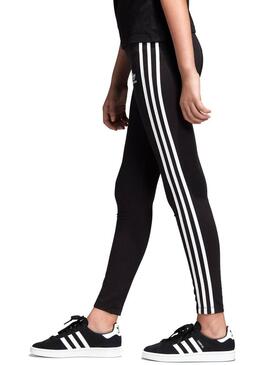 Leggings Adidas 3Stripes neri Bambina