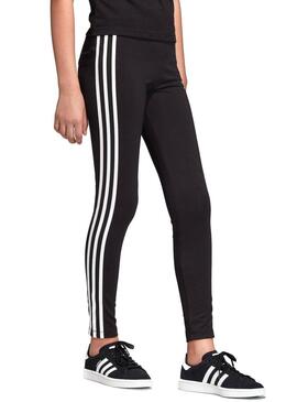 Leggings Adidas 3Stripes neri Bambina