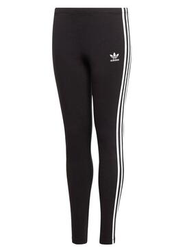 Leggings Adidas 3Stripes neri Bambina