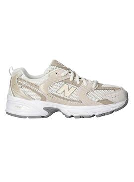 Sneakers New Balance GR530 beige per bambina