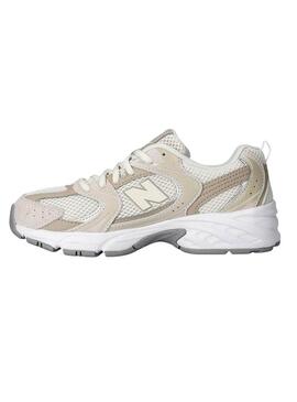 Sneakers New Balance GR530 beige per bambina