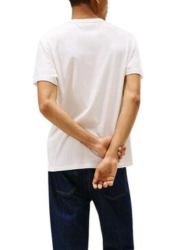 Maglietta Tommy Jeans DNA 1985 bianca per uomo