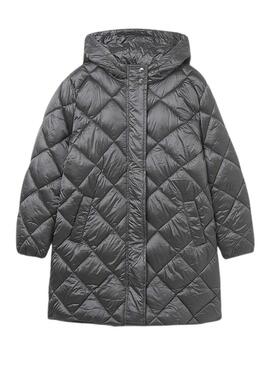 Giaccone Mayoral grigio carbone per ragazza