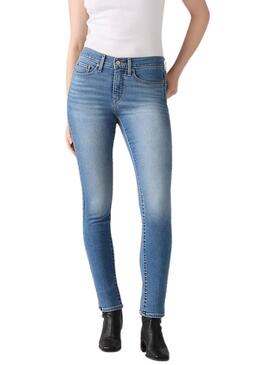 Pantaloni in denim Levi's 311 Shaping indigo per donna