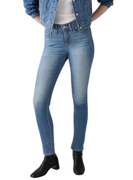 Pantaloni in denim Levi's 311 Shaping indigo per donna