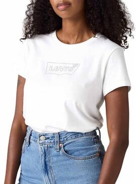 Maglietta Levis Batwing bianca per donna