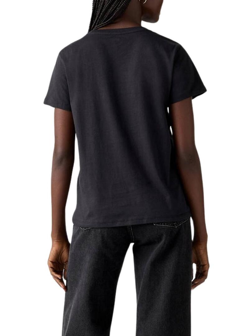 Maglietta Levis Batwing nera per donna