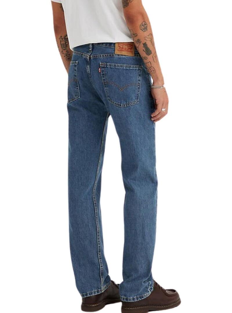 Pantaloni in denim Levis 505 di media lunghezza per uomo