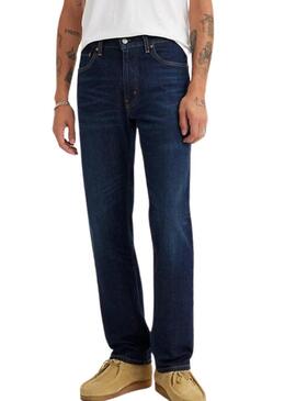 Pantaloni in denim Levis 505 Regular Nail Loop Knot blu scuro da uomo
