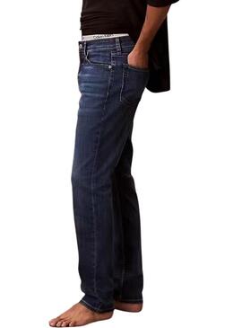 Pantaloni in denim Calvin Klein Irving blu scuro per uomo