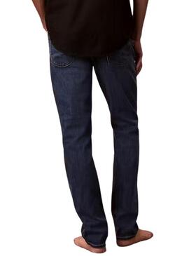 Pantaloni in denim Calvin Klein Irving blu scuro per uomo