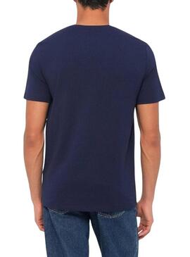 Maglietta Calvin Klein 2Tone blu navy per uomo