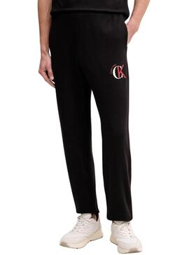 Pantaloni jogger Calvin Klein Graphic neri per uomo.