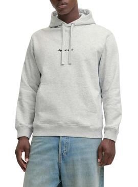 Felpa Jack and Jones Norrebo grigia per uomo
