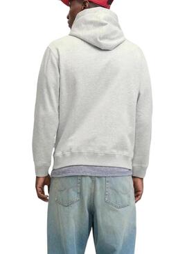 Felpa Jack and Jones Norrebo grigia per uomo