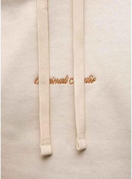 Felpa Jack and Jones Norrebo beige per uomo