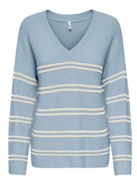 Maglia a righe blu Only Libi solo per donna.