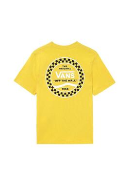 T-Shirt Vans Checkered Side Giallo Bambino