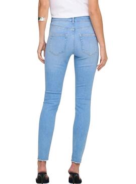 Pantaloni in jeans Only Blush Light Denim per donna