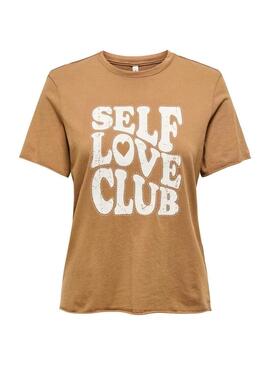 Maglietta Only Lucy mostarda per donna