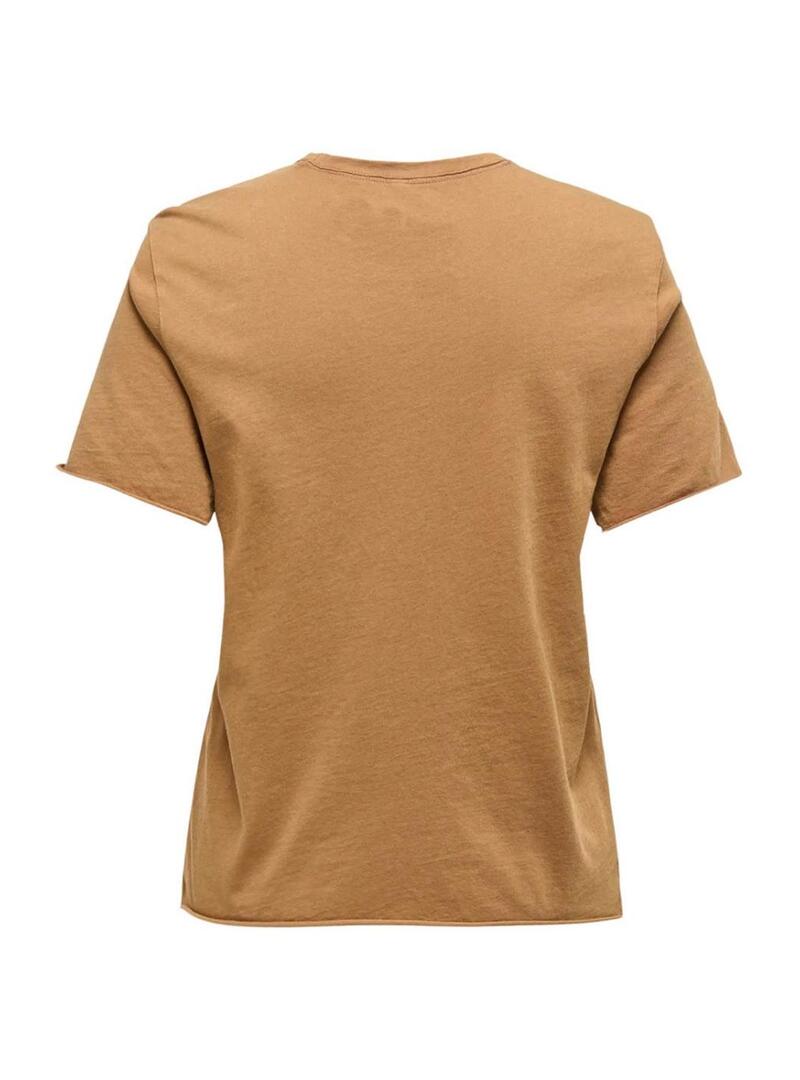 Maglietta Only Lucy mostarda per donna